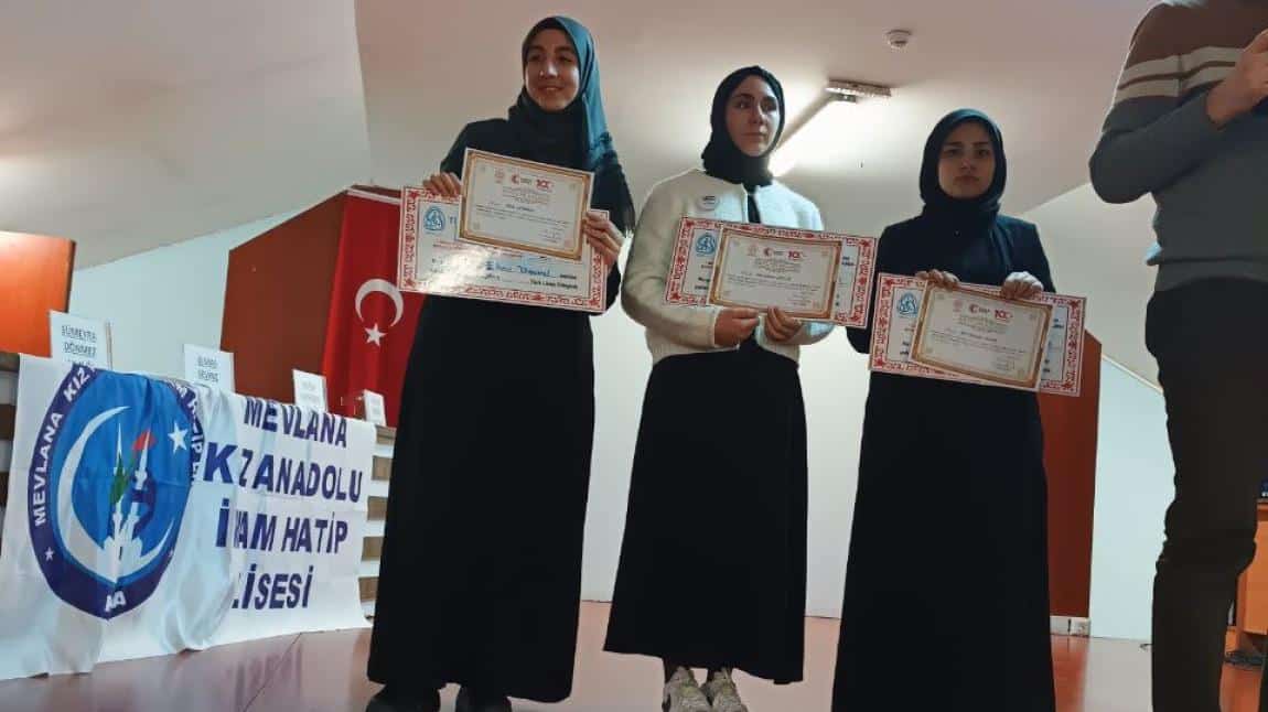 İmam Hatip Liseleri Arası Genç Nida Kur'an-ı Kerimi Güzel Okuma Yarışmasında Bölge 2. olduk.